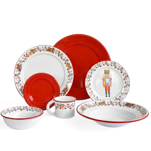 Vajilla Navideña Cascanueces 28p