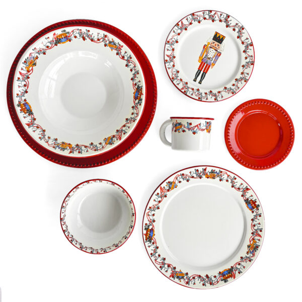 Vajilla Navideña Cascanueces 28p